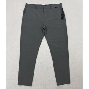 Travis Mathew Golf Pants Mens 38 Gray Open To Close Performance Tech Chinos